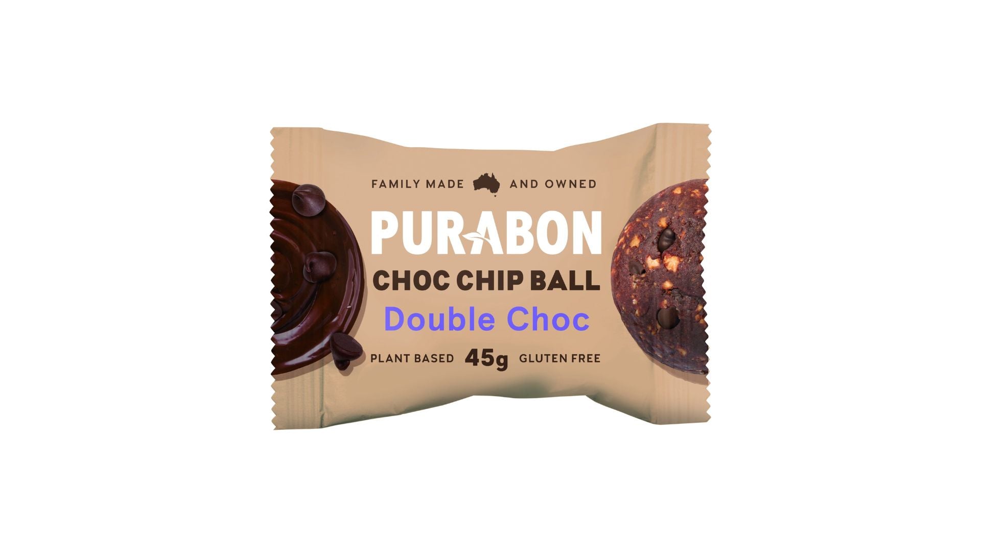 Purabon Choc Chip Ball Double Choc 45g