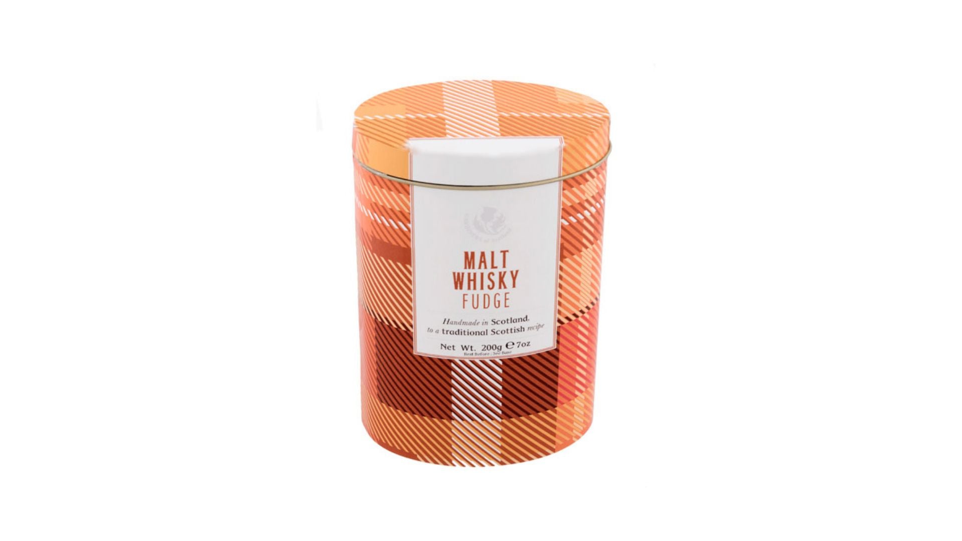 Gardiners Malt Whisky Fudge Tartan Tin 200g
