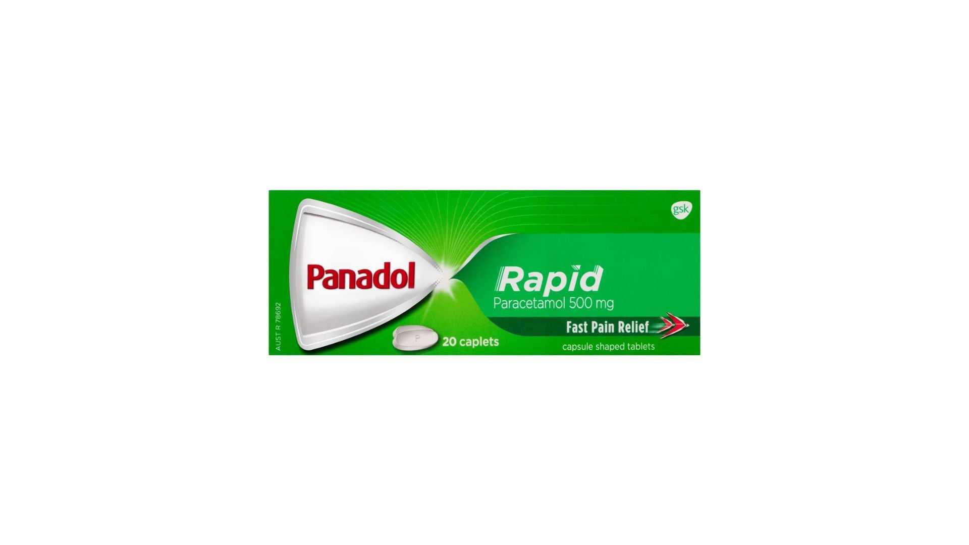 Panadol Rapid Paracetamol 500mg 20 Caplets