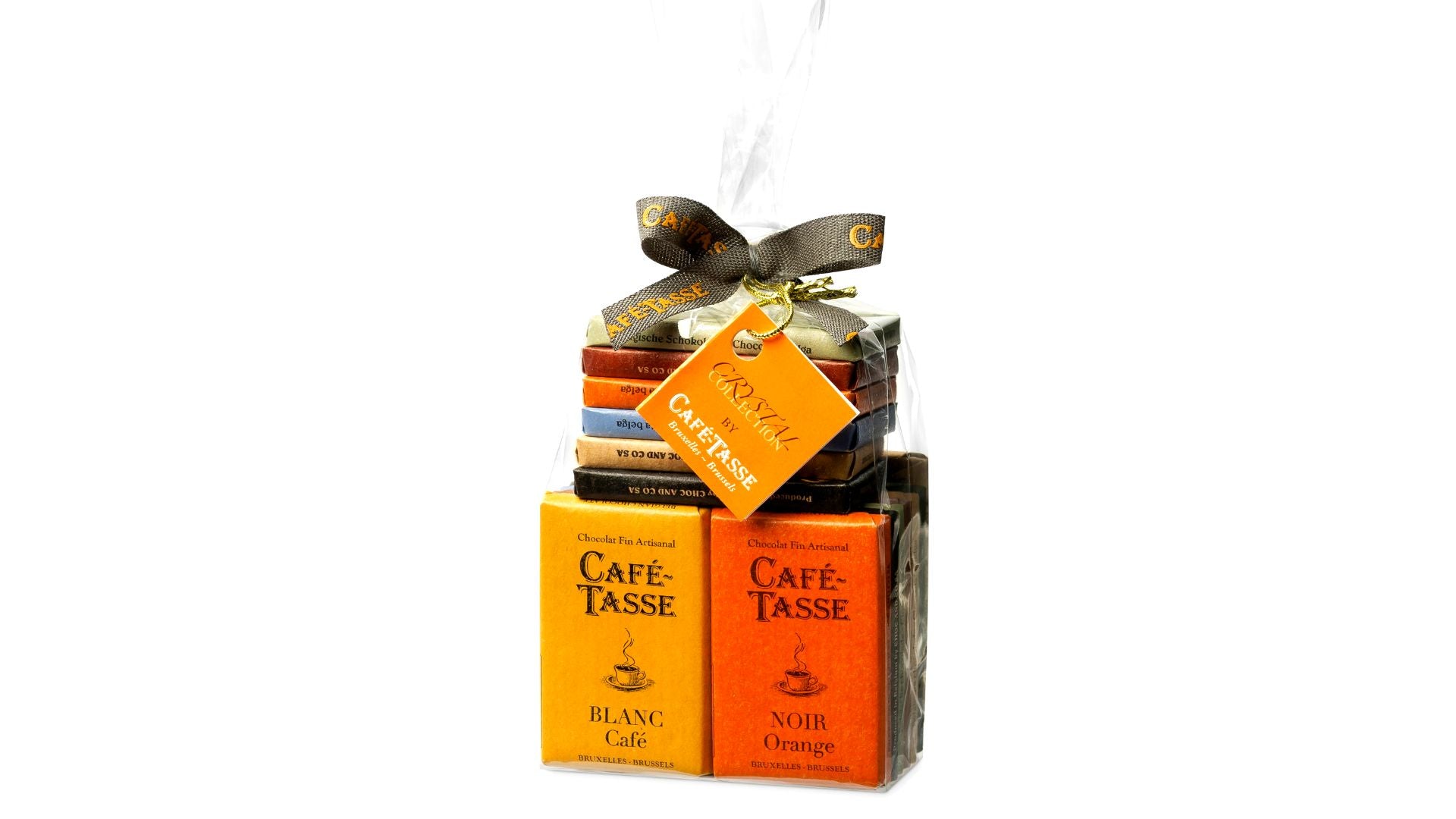 Cafe Tasse Crystal Bag with 20 Assorted Choc Mini Bars 180g
