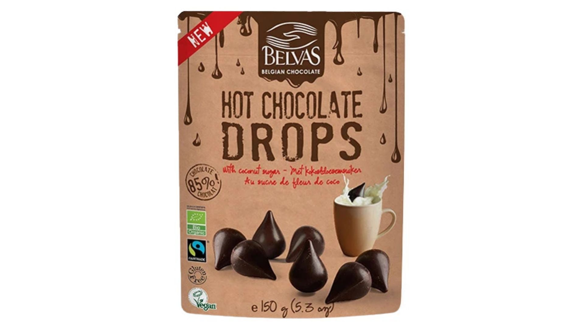 Belvas Hot Chocolate Drops 150g