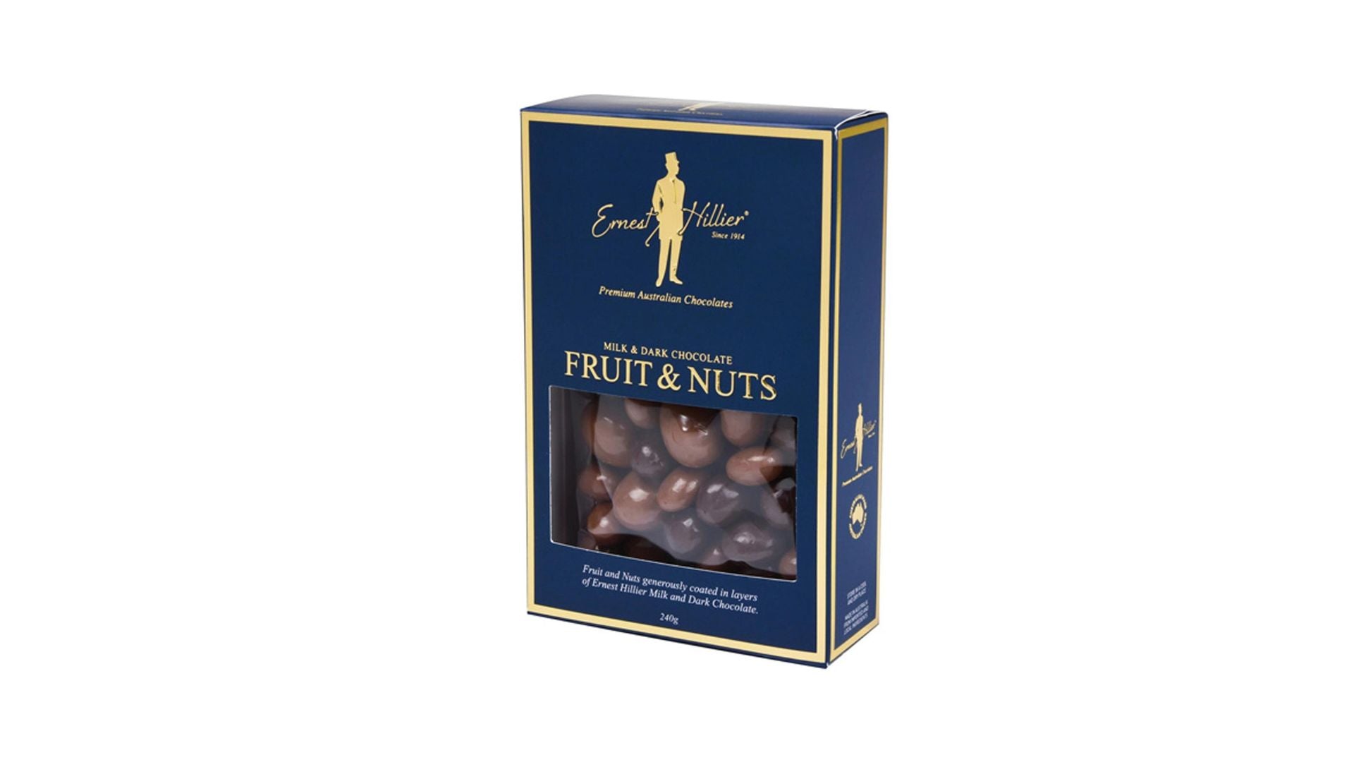 Ernest Hillier's Milk & Dark Choc Fruit & Nut 240g