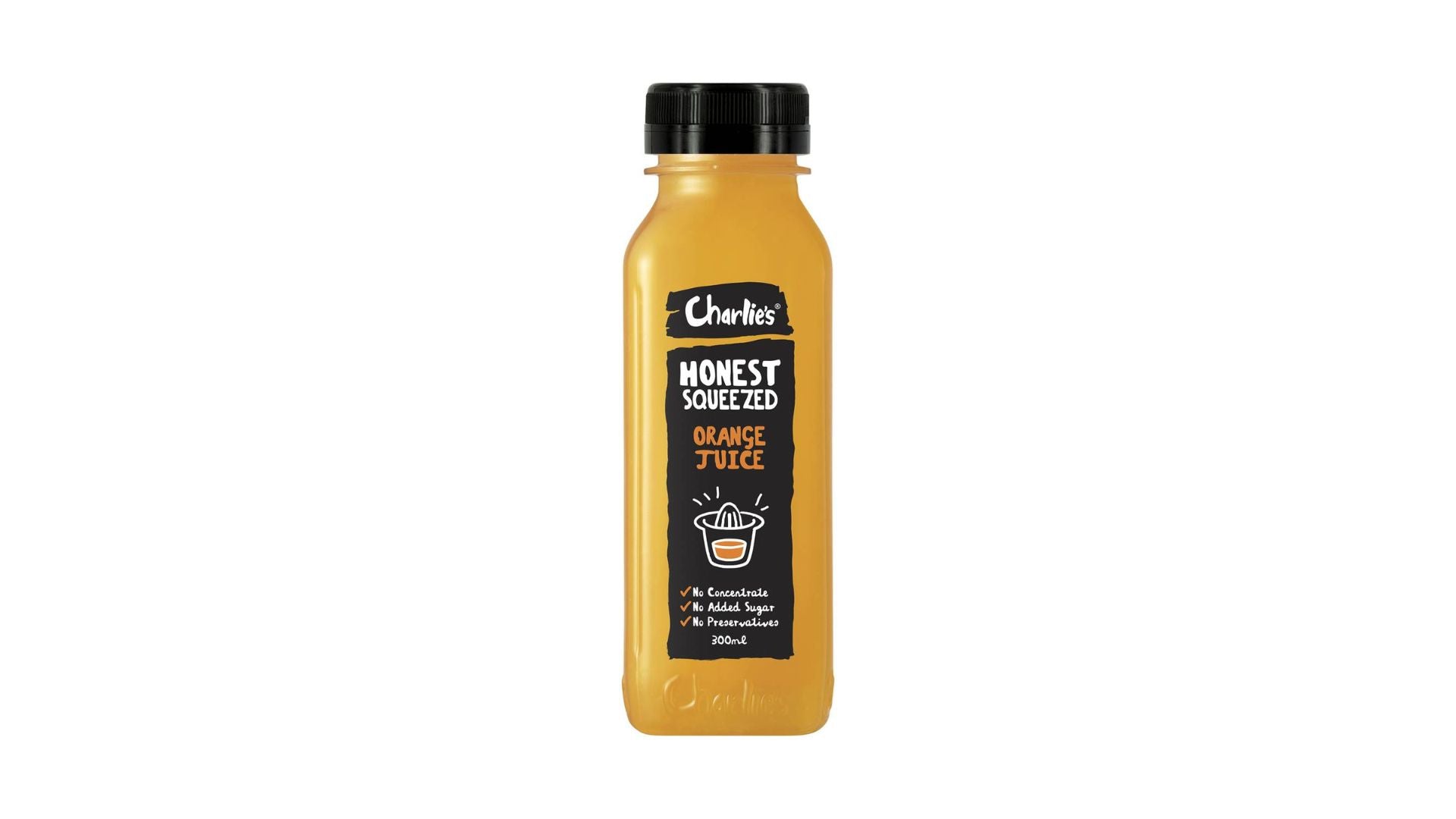 Charlie's Honest Squeezed Orange Juice 300ml