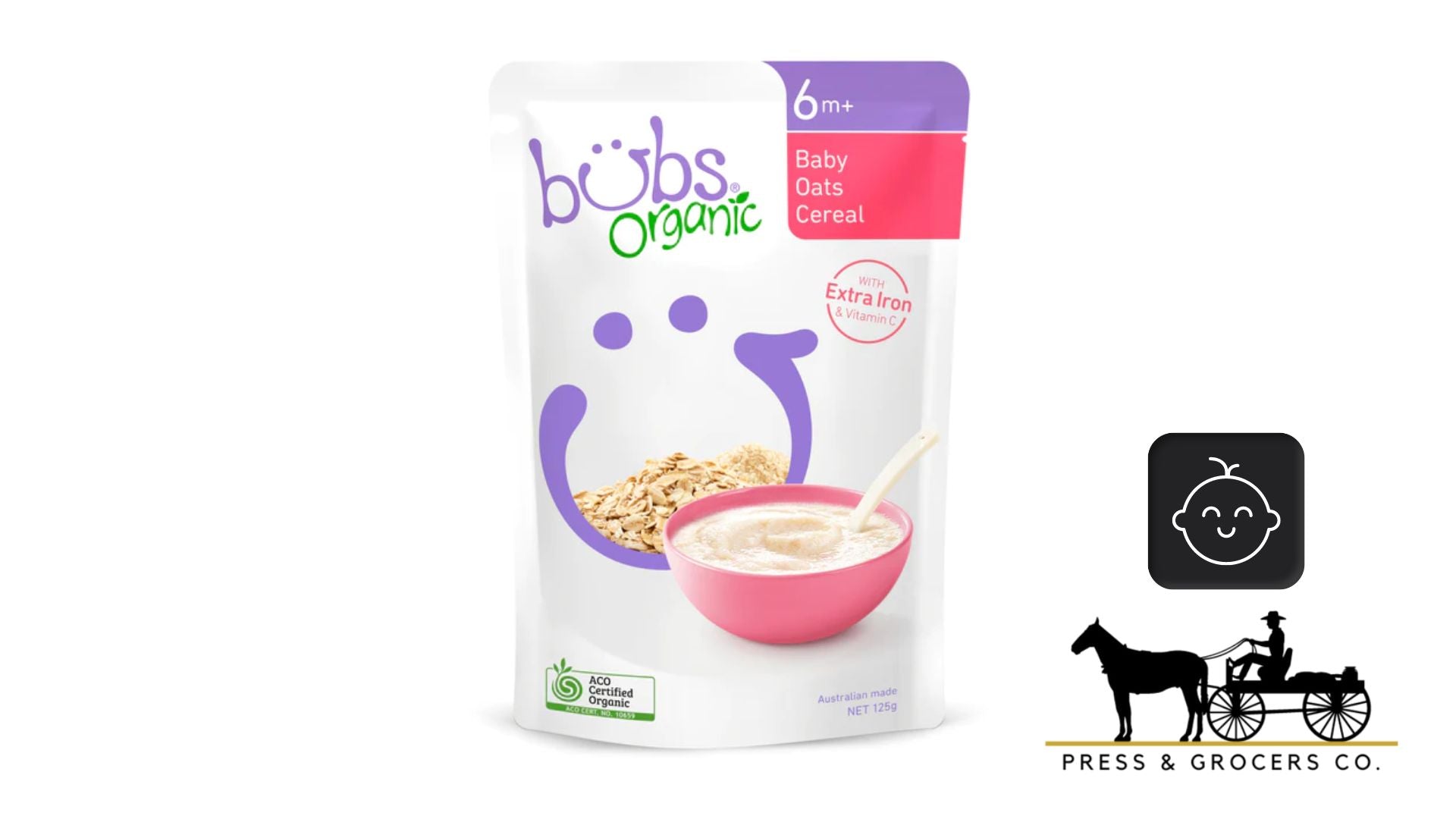 Bubs organic deals baby oats cereal