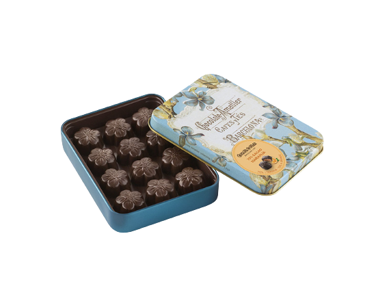 Chocolate Amatller 70% Cacao Naranja Flowers 72g