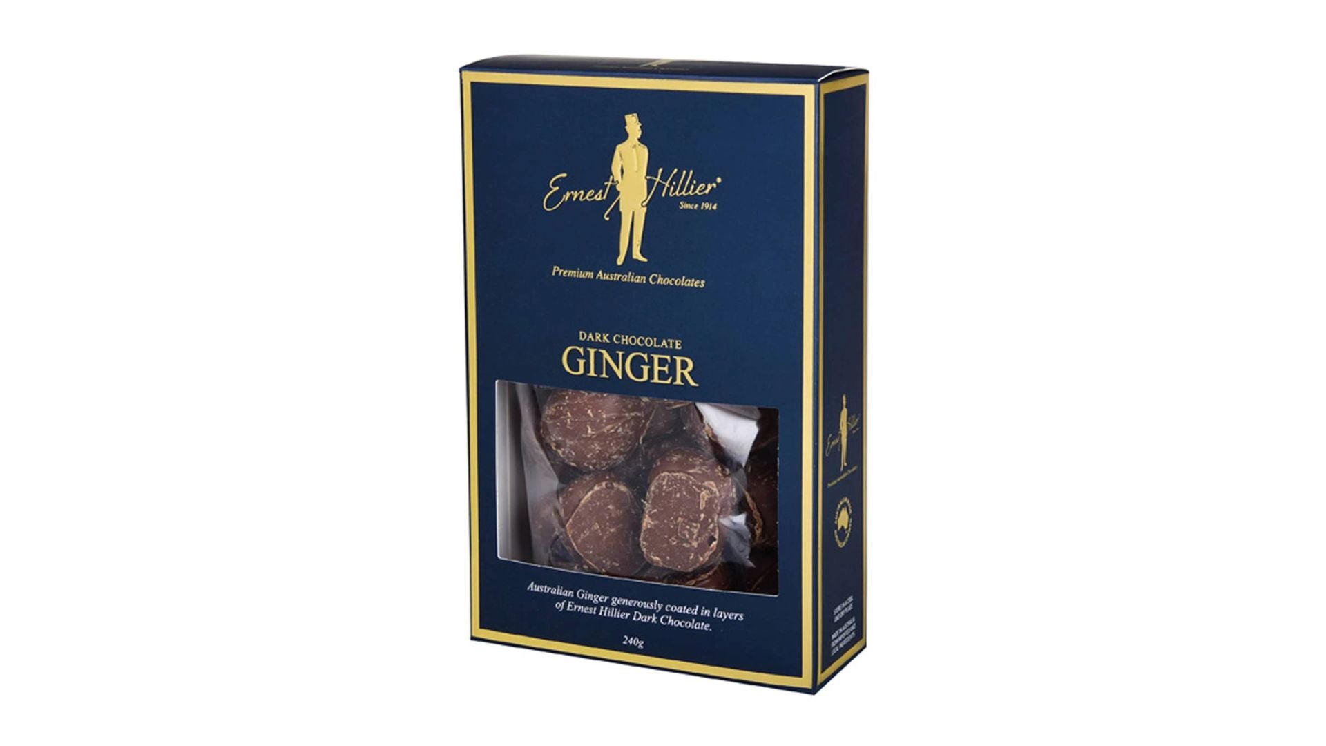 Ernest Hillier's Dark Chocolate Ginger 240g