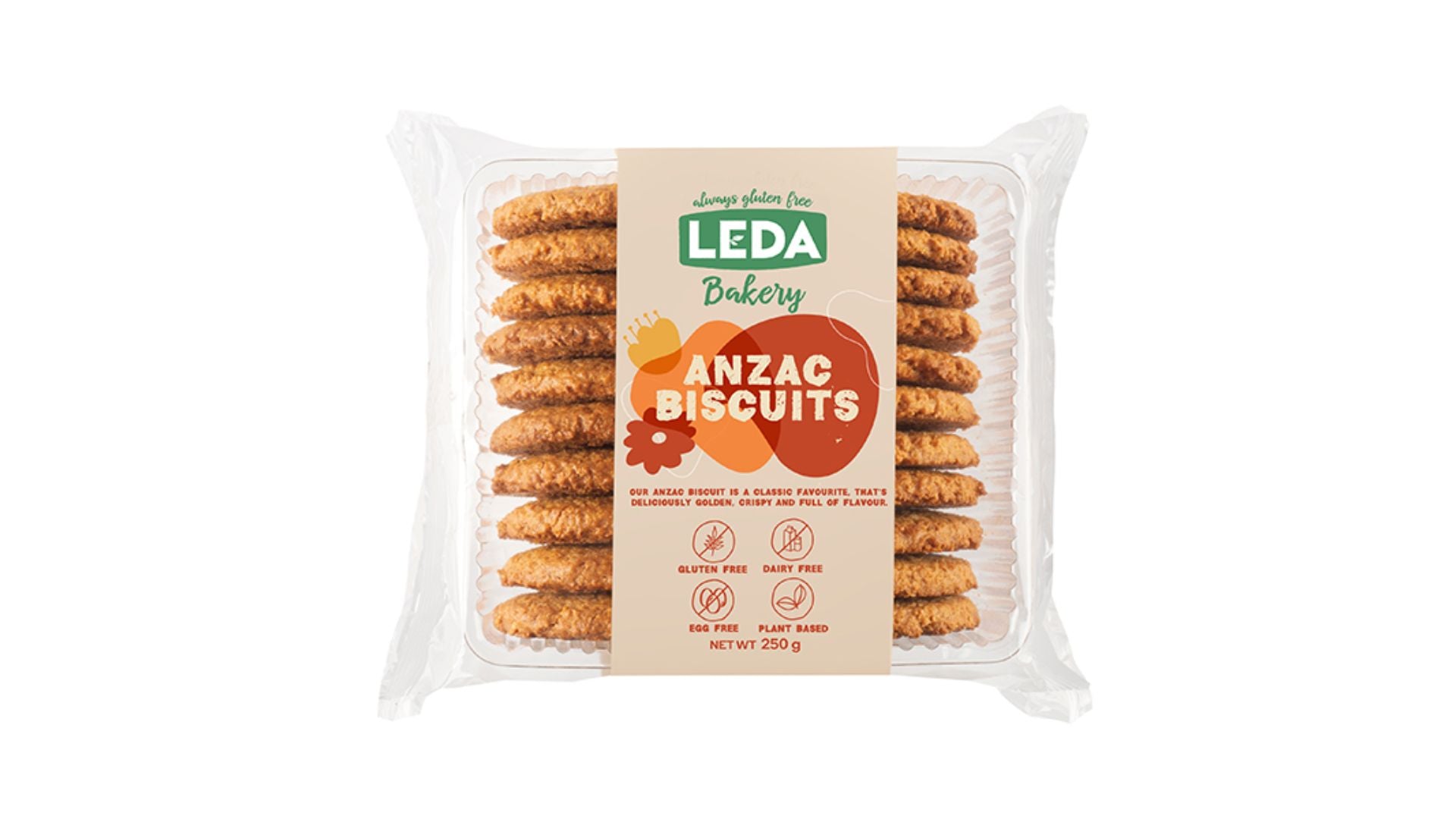 Leda Nutrition Biscuits Anzac 250g