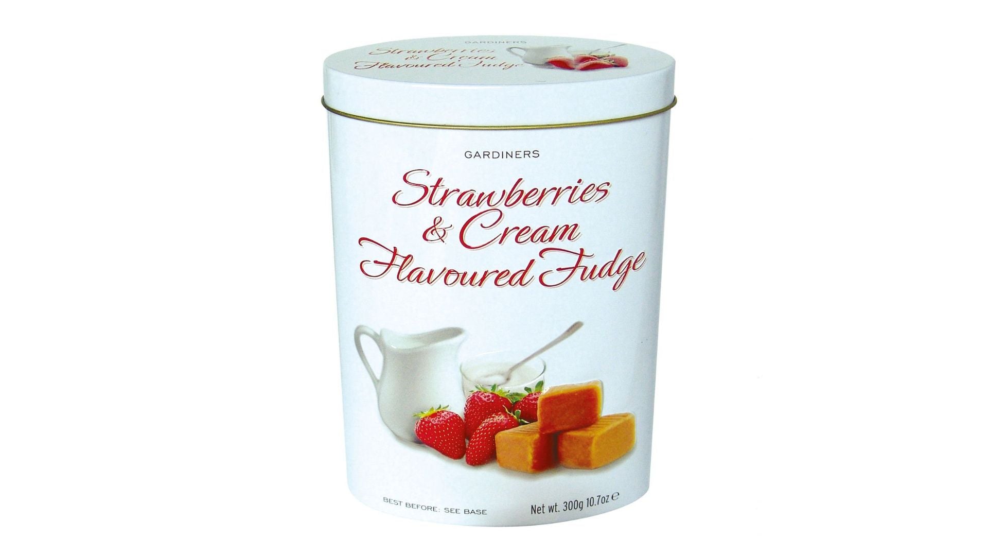 Gardiners Strawberries & Cream Fudge Tin 300g