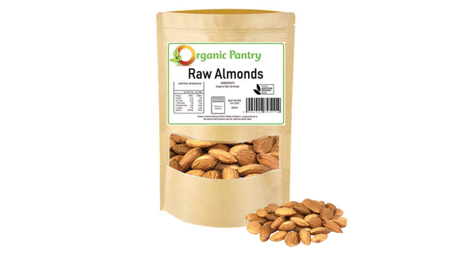 Organic Pantry Raw Almonds 150g