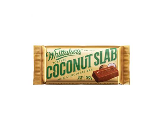 Whittaker's Toasted Coconut Slab 50g