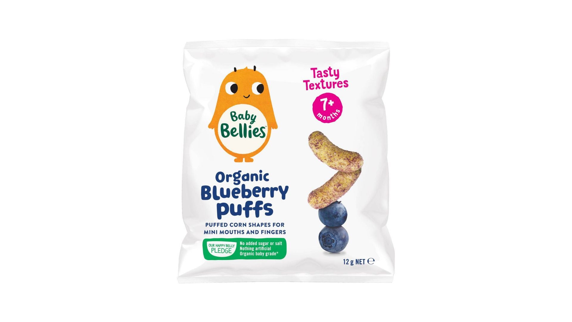 Baby Bellies Organic Puffs Blueberry 12g
