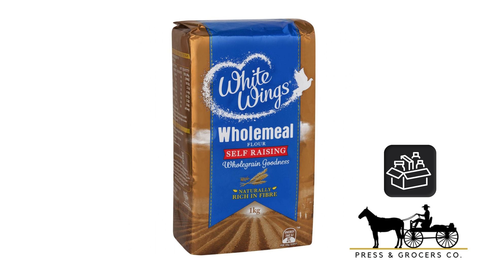 White Wings Wholemeal Self Raising Flour 1kg