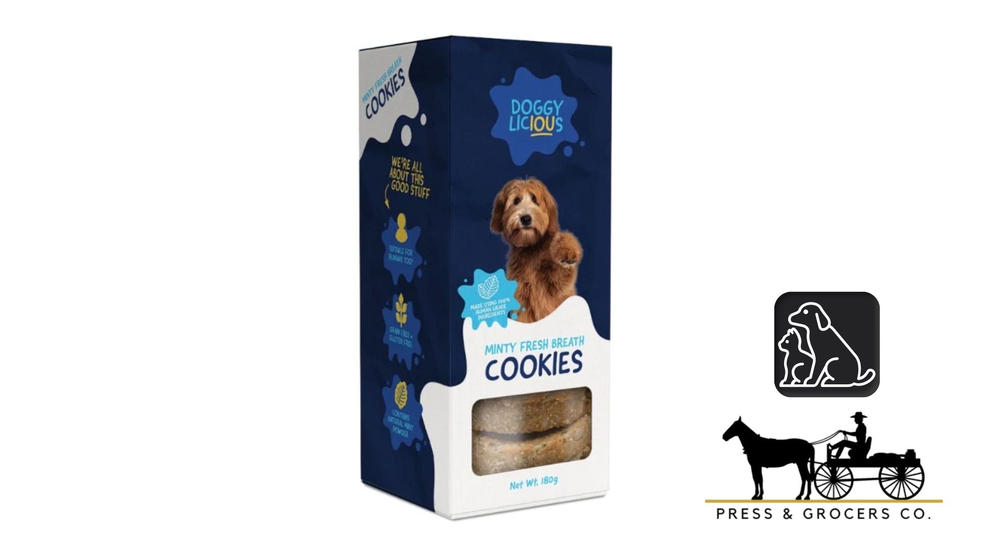 Doggylicious Cookies Minty Fresh Breath 180g