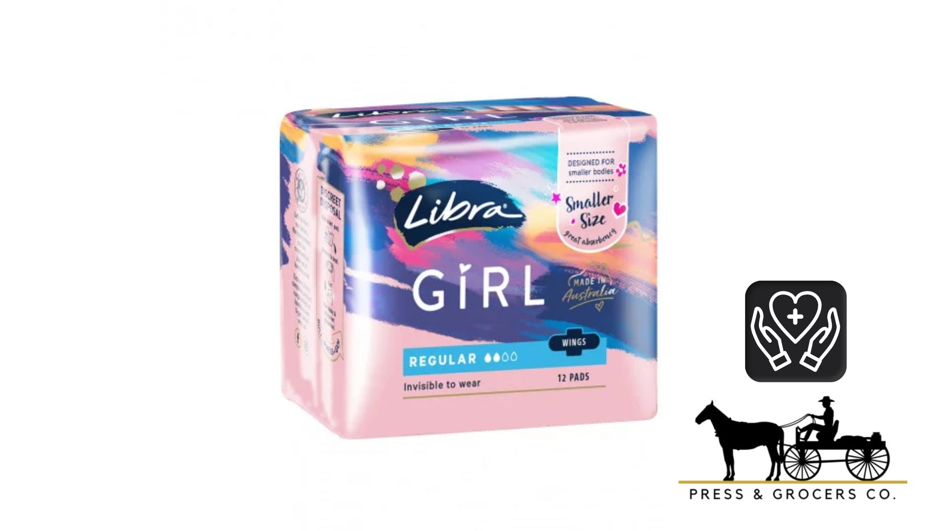 Libra Girl Regular Pads with Wings 12 Pack