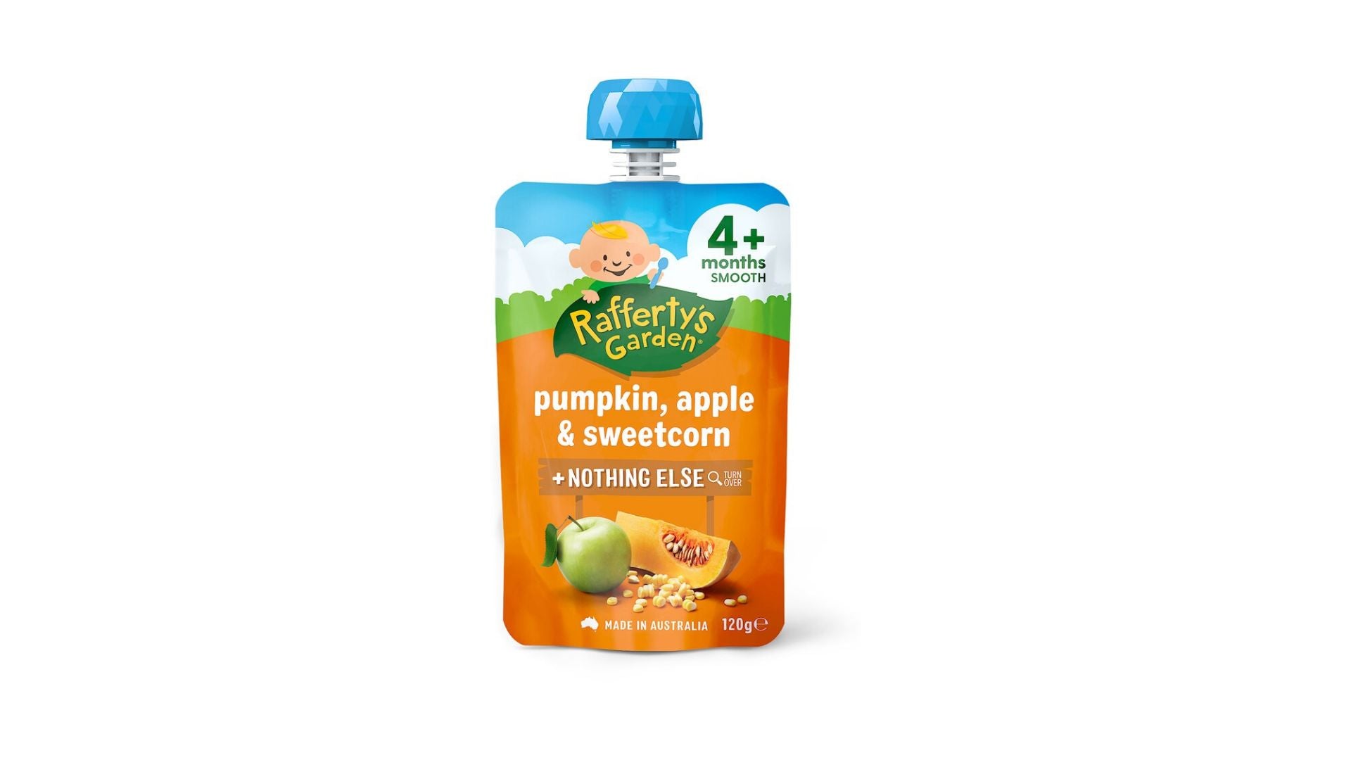 Rafferty's Garden Baby Food Pouch Baby Food Pouch Pumpkin, Apple & Sweetcorn 120g
