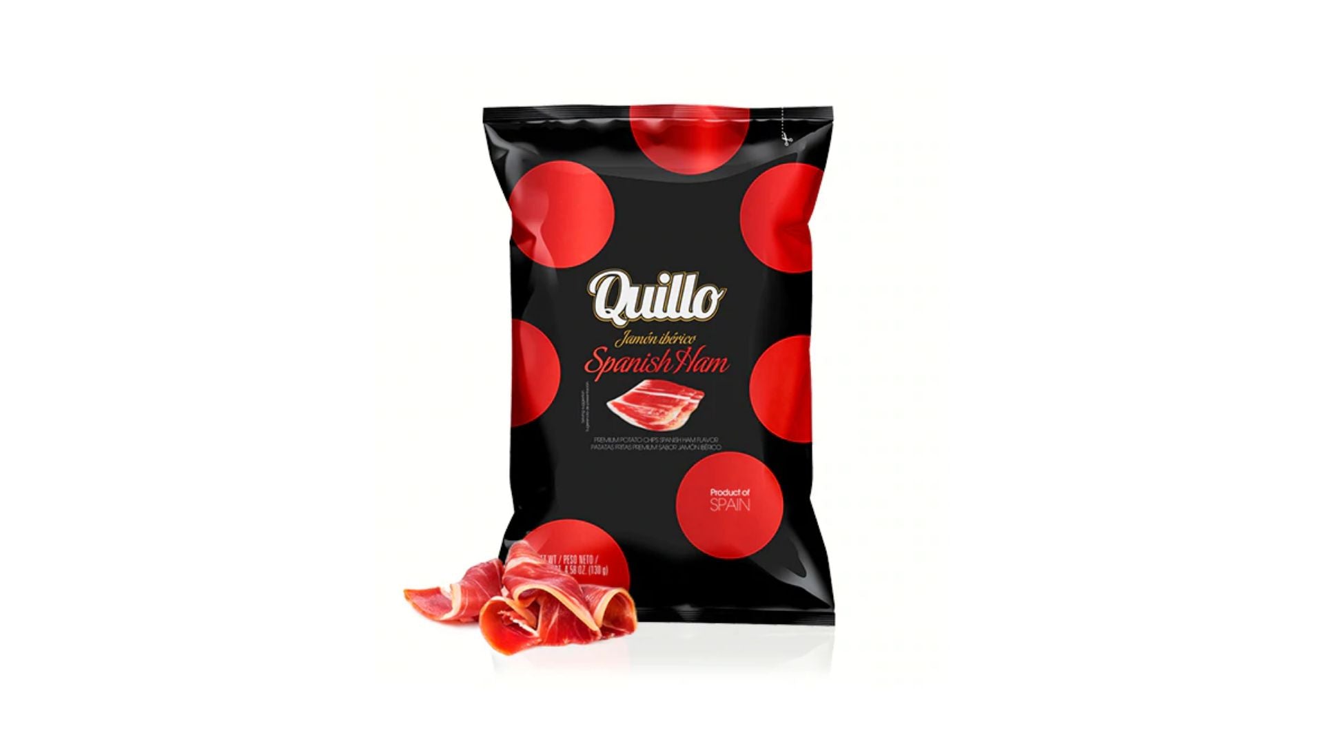 Quillo Potato Chips Spanish Ham 130g