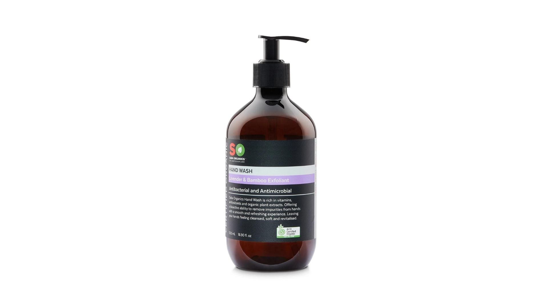 Saba Hand Wash Lavender & Bamboo Exfoliant 500ml