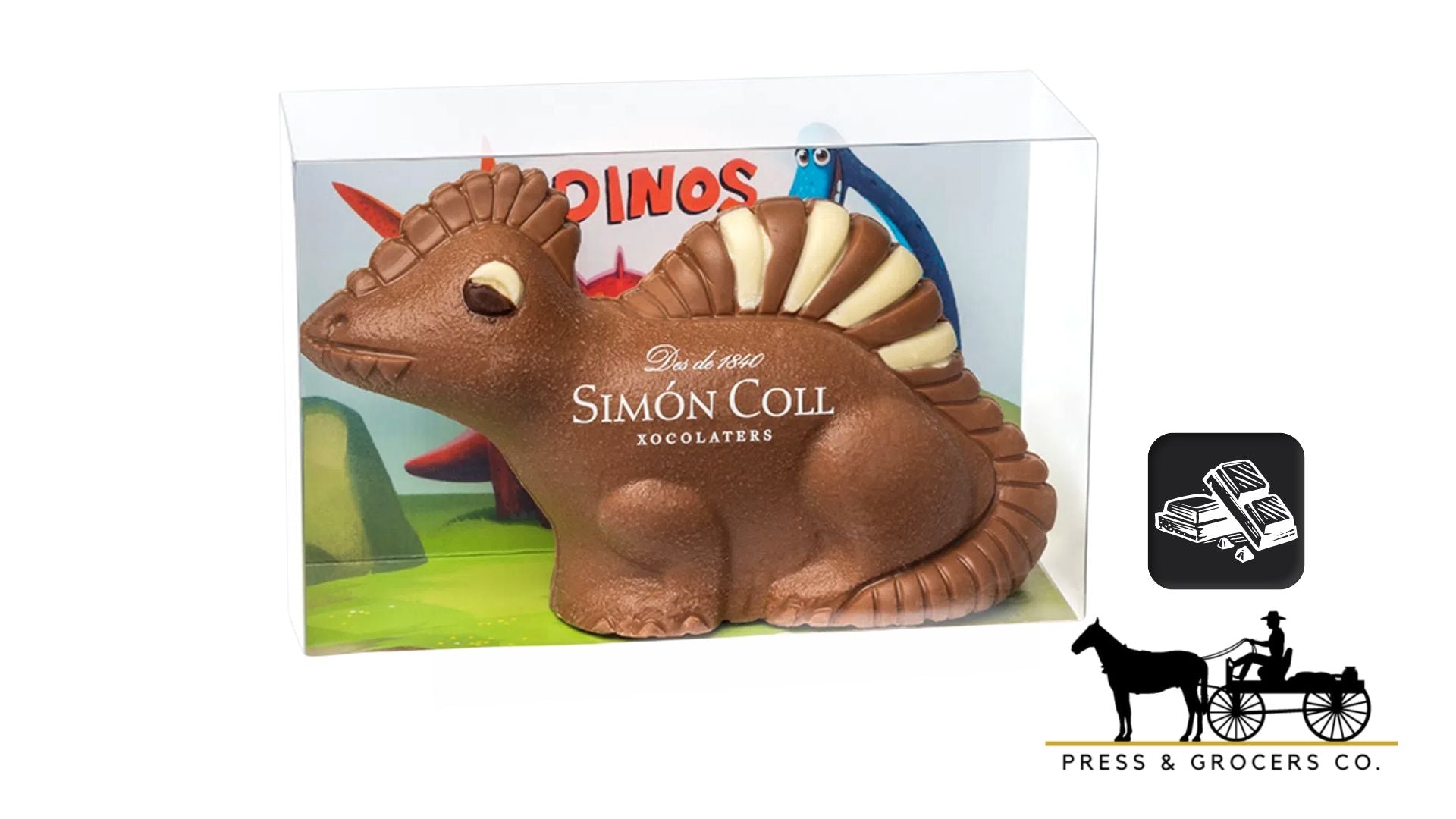 Simon Coll Milk Choc Dino in Gift Box 150g