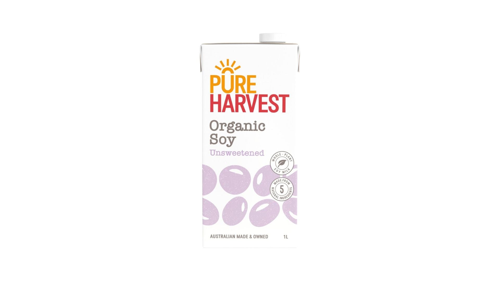 Pure Harvest Soy Unsweetened Non Dairy Milk 1L