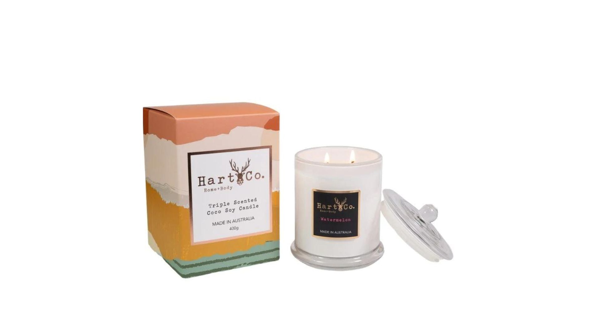 Hart Co Watermelon Large Scented Candle 400g